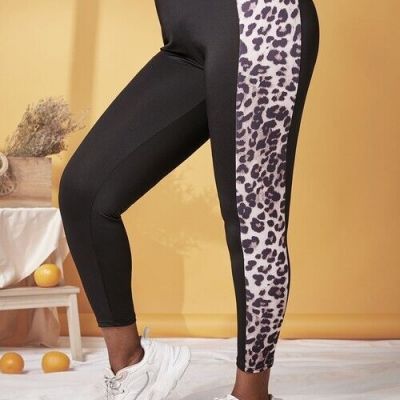 Leopard Stripe Athleisure Leggings